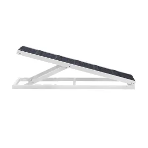 Alopet Dog Pet Ramp Adjustable Height Stairs Bed Sofa Car Foldable 100cm White
