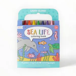 Carry Along Crayon & Colouring Book Kit-Sea Life