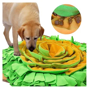 EQWLJWE Pet Snuffle Mat for Dogs - Interactive Slow Feeding Activity Mats for Small Medium Large Dog Cat - Puppy Food Feeder Puzzle Toy Sniff Mat Stimulation Natural Foraging Skills Smell Training Pad