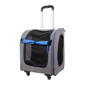 Liso Backpack Parallel Transport Pet Trolley – Slate/Sapphire
