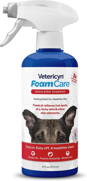 Vetericyn Foam Care Medicated Shampoo 16 oz
